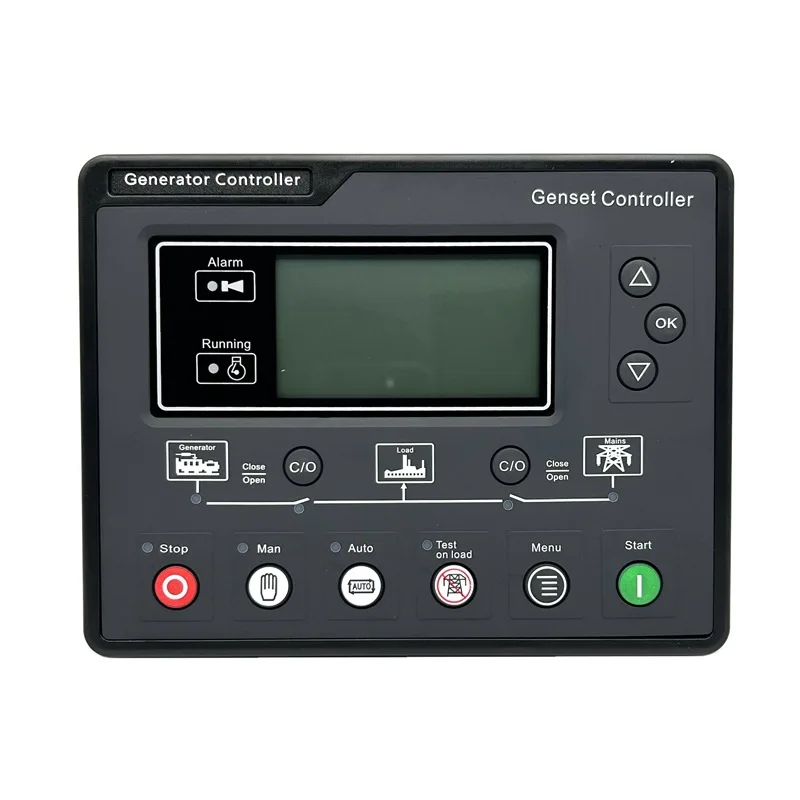 

6110U 6120U Generator Set Controller Self Start Panel Display Screen AMF Control Module