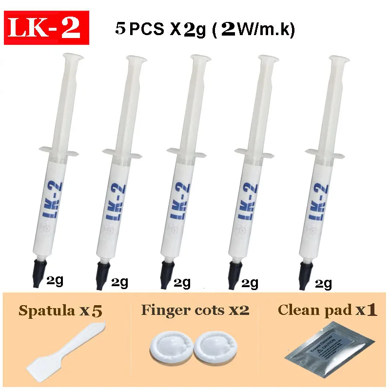 LK Thermal Paste Multiple stylesthermal Grease termica  Silicone Plaster Heat Sink for CPU GPU Chipset Notebook Cooling Coolers