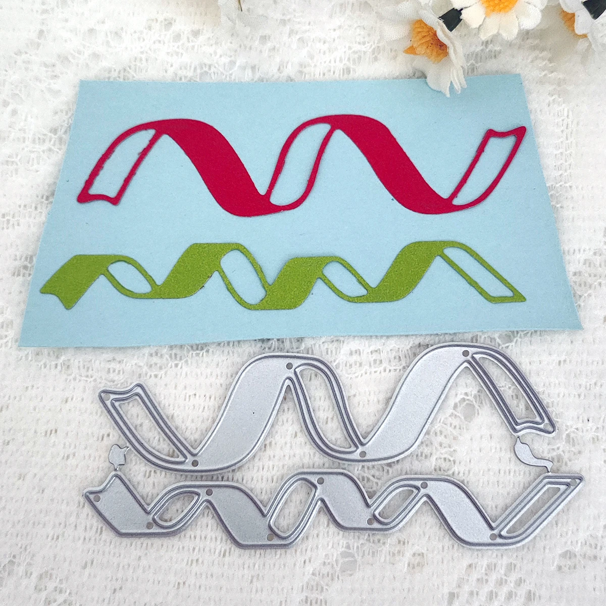 Wavy Streak Flowers Octagon Suit Frame Arabic Numeral Metal Cutting Dies Mold Knife Scrapbooking Stencil DIY
