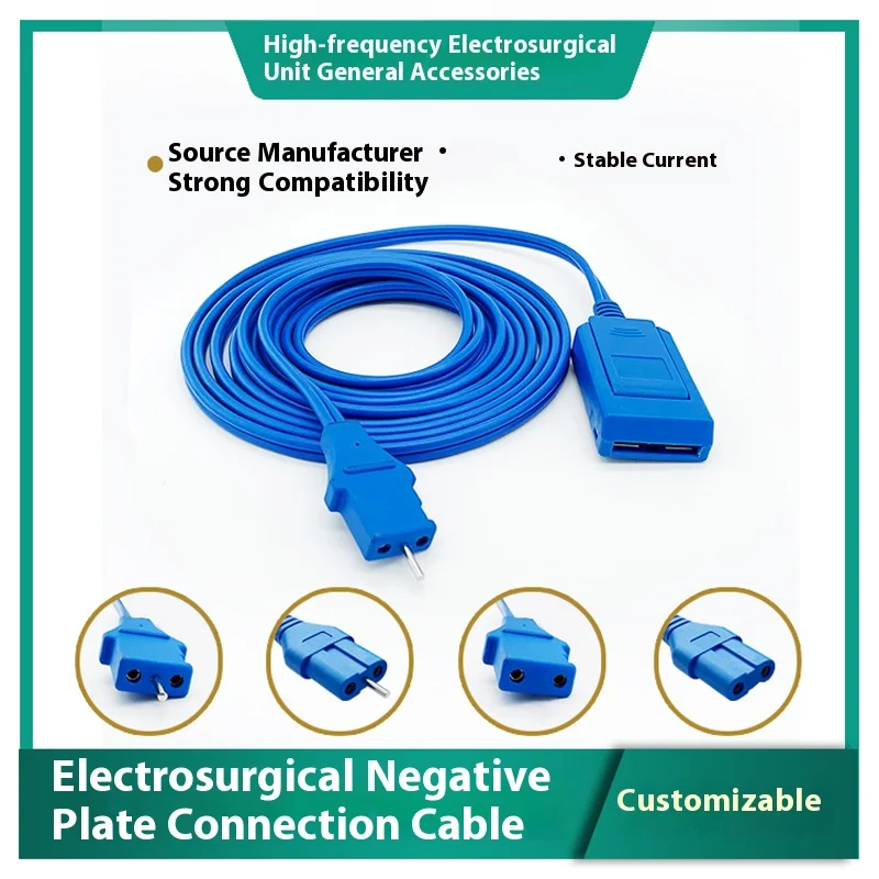 Electric knife negative electrode plate connection line electrode sheet wire high frequency surgical electrode plate cable