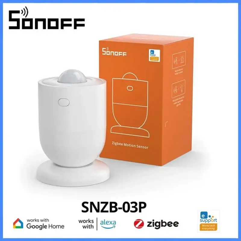 New SONOFF SNZB-03P Zigbee Motion Sensor Light Detection Home Security Local Smart Scene Linkage via eWeLink APP Alexa Google