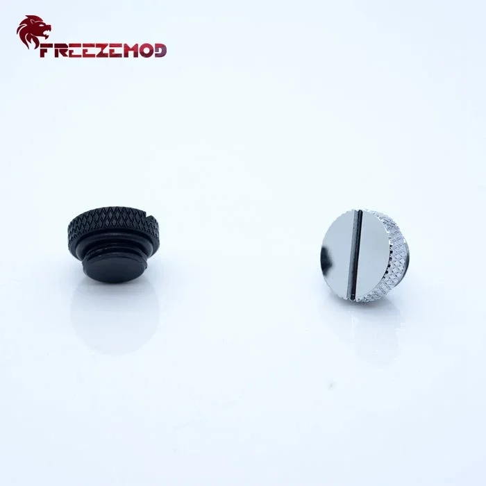 Freezemod HDT-BA1 Computer Pc Waterkoeler Fitting Sealing Lock Hand Twisted End Plug Water Stop Coin Type Plug.