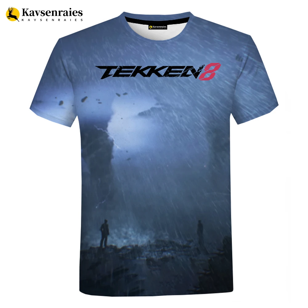 2023 nowych moda gry Tekken 8 drukowane 3D T-shirt mężczyźni kobiety dzieci letnie ubrania Streetwear w stylu Casual ponadgabarytowych T Shirt