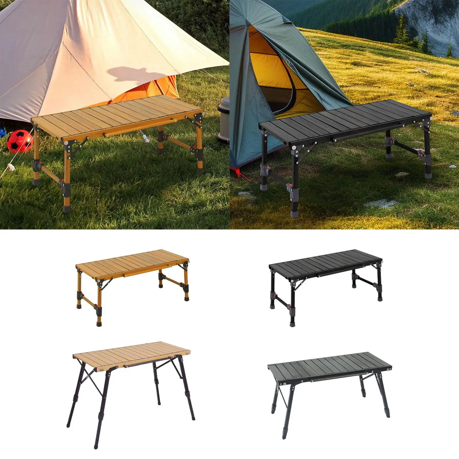 Outdoor Folding Table Easy Installation Desk Ultralight Versatile Stable Compact Camping Table for Travel BBQ Yard Picnic Hiking