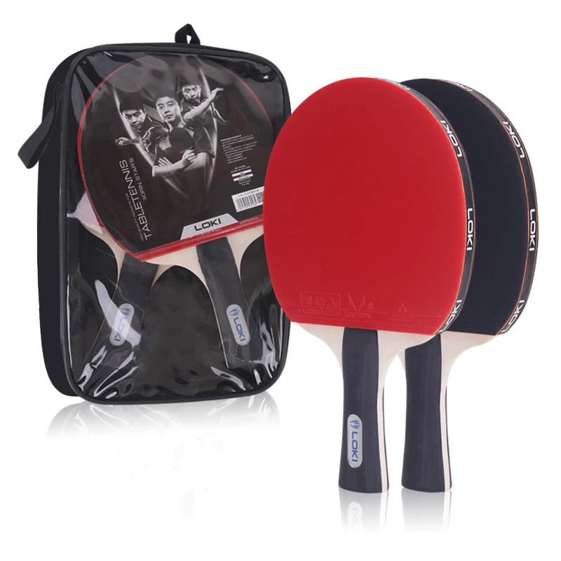 LOKI K1000  Professional Table Tennis Racket Set Carbon Fiber Tube Tech Ping Pong Bat Competition Powerful Ping Pong Paddle