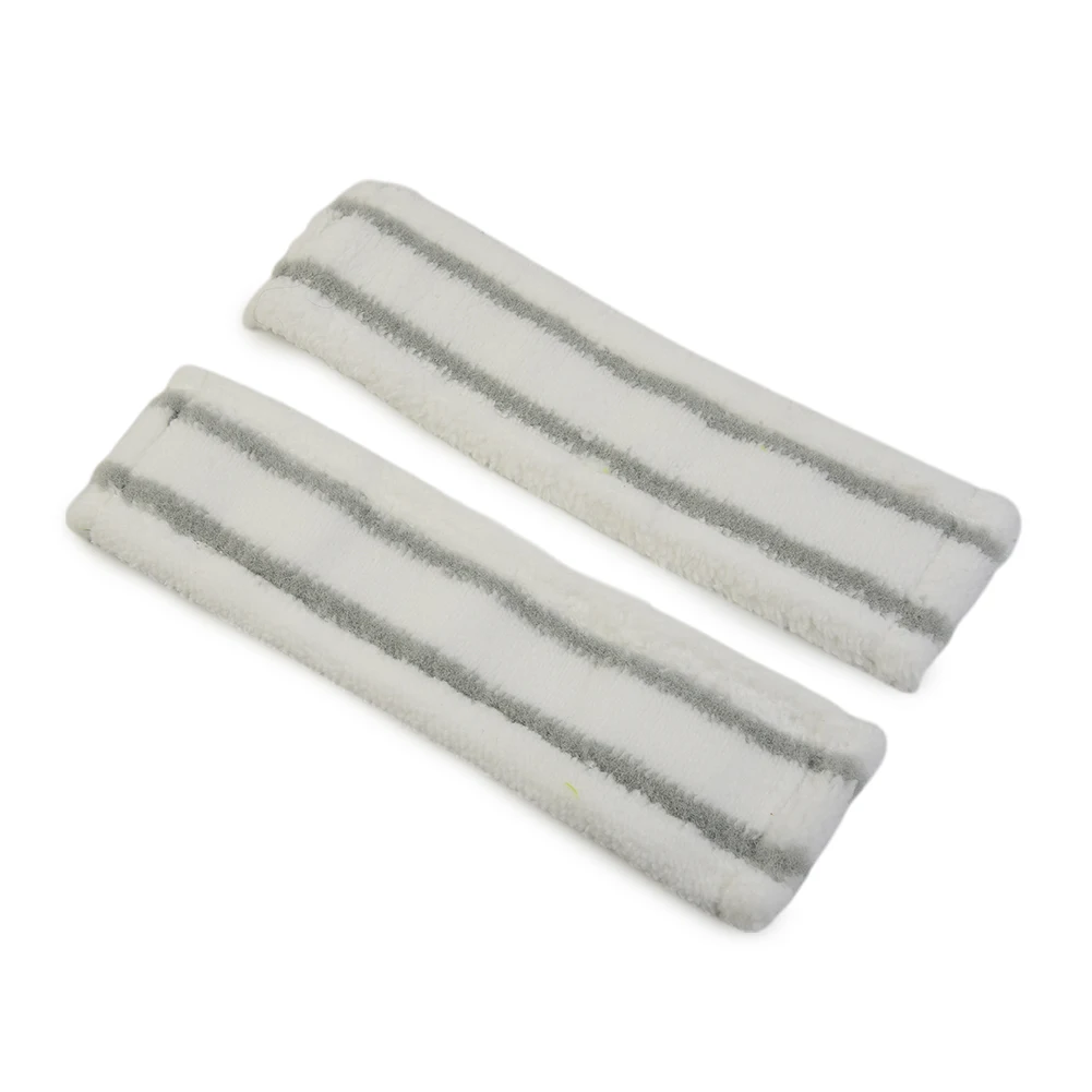 Accessories Mop Cloths Glass Microfiber Part Reusable Set White Dust For Karcher WV1 WV50 WV75 2pcs Attachment