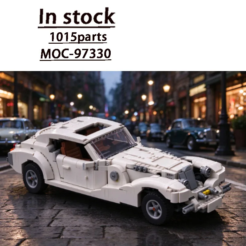 MOC-97330 Hot-Selling Retro Sports White Limited Edition Racing Brick Model 1015 Parts Custom Christmas Exclusive Toy Gift