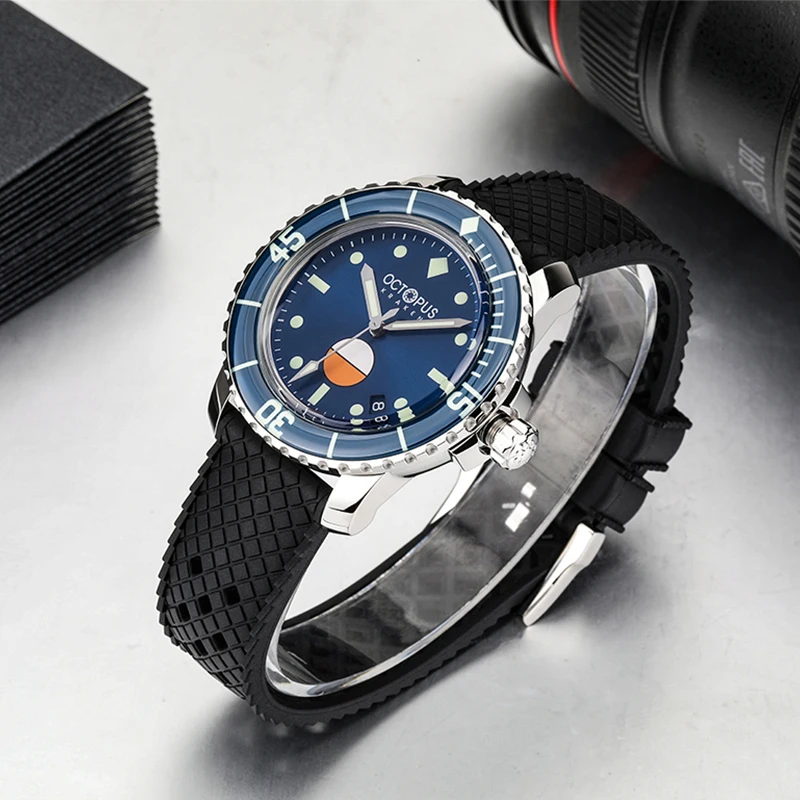 Мужские часы Octopus Kraken, автоматические механические часы с механизмом PT5000, с сапфировым стеклом, 300 м, водонепроницаемые, ретро-часы для дайвинга