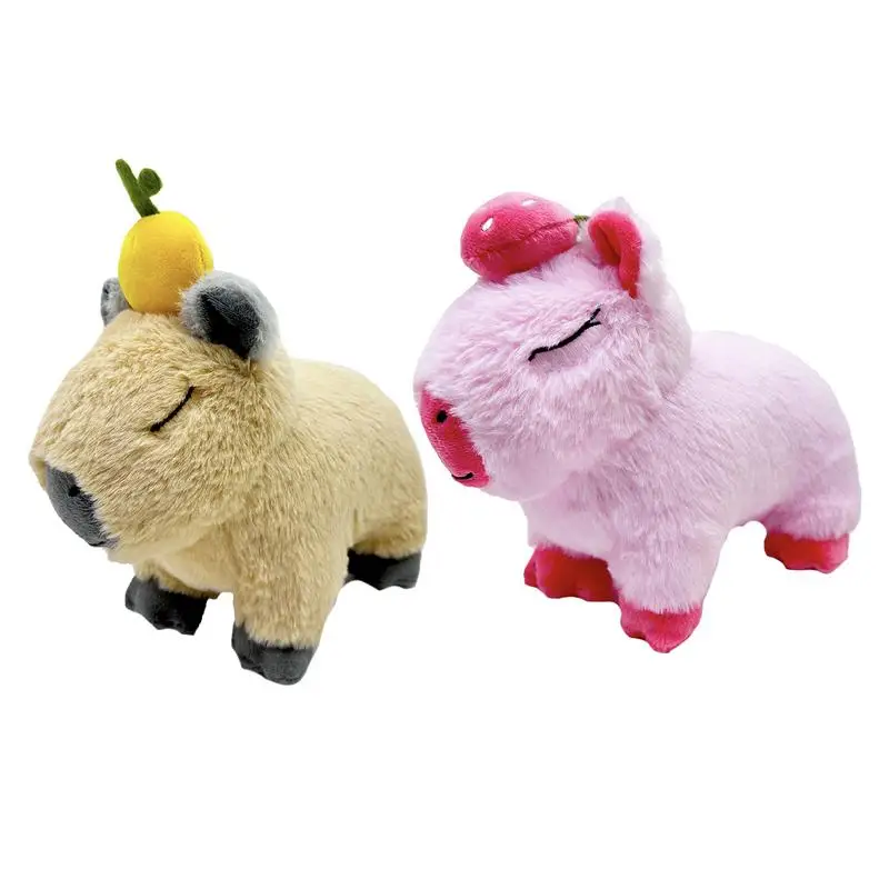 Capybara Plush Creative Super Soft Stuffed Animal Toys Backpack Plush Toys Sitting Lovely Cartoon Animals Stuffed Dolls Decore