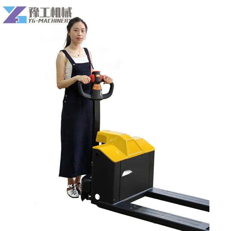 YG Factory Outlet 1,5 toneladas transpaleta eléctrica Walkie Pallet Jack con alta calidad
