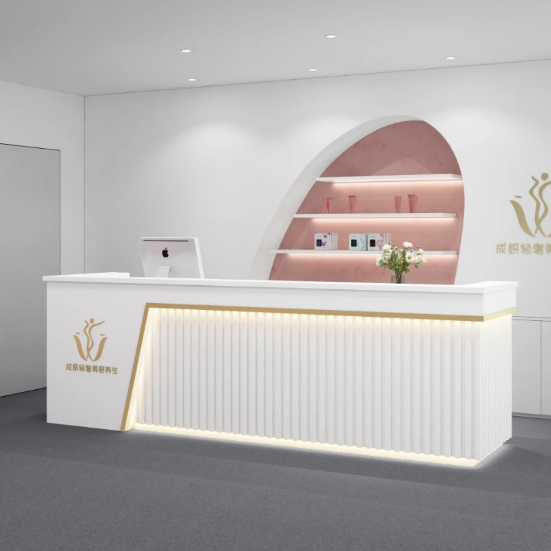 The company's simple Reception Desks modern beauty Reception Desks health center Atmosphere Office Furniture receptie ZY40JDT