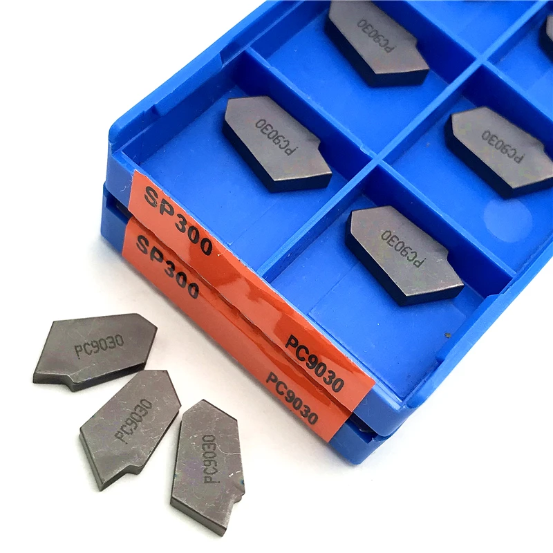 Imagem -03 - Grooving Cutting Tool Turning Insert Carbide Inserts Lathe Cutting Tool Sp200 Sp300 Sp400 Pc9030 Nc3020 Nc303 Alta Qualidade