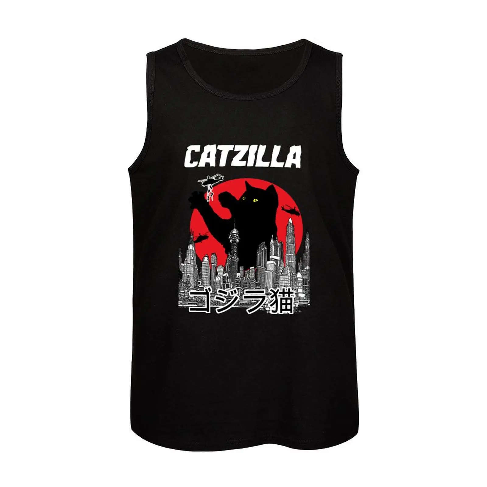 Catzilla Tank Top kulturystyka t shirt Body man męska odzież ubrania sportowe dla mężczyzn