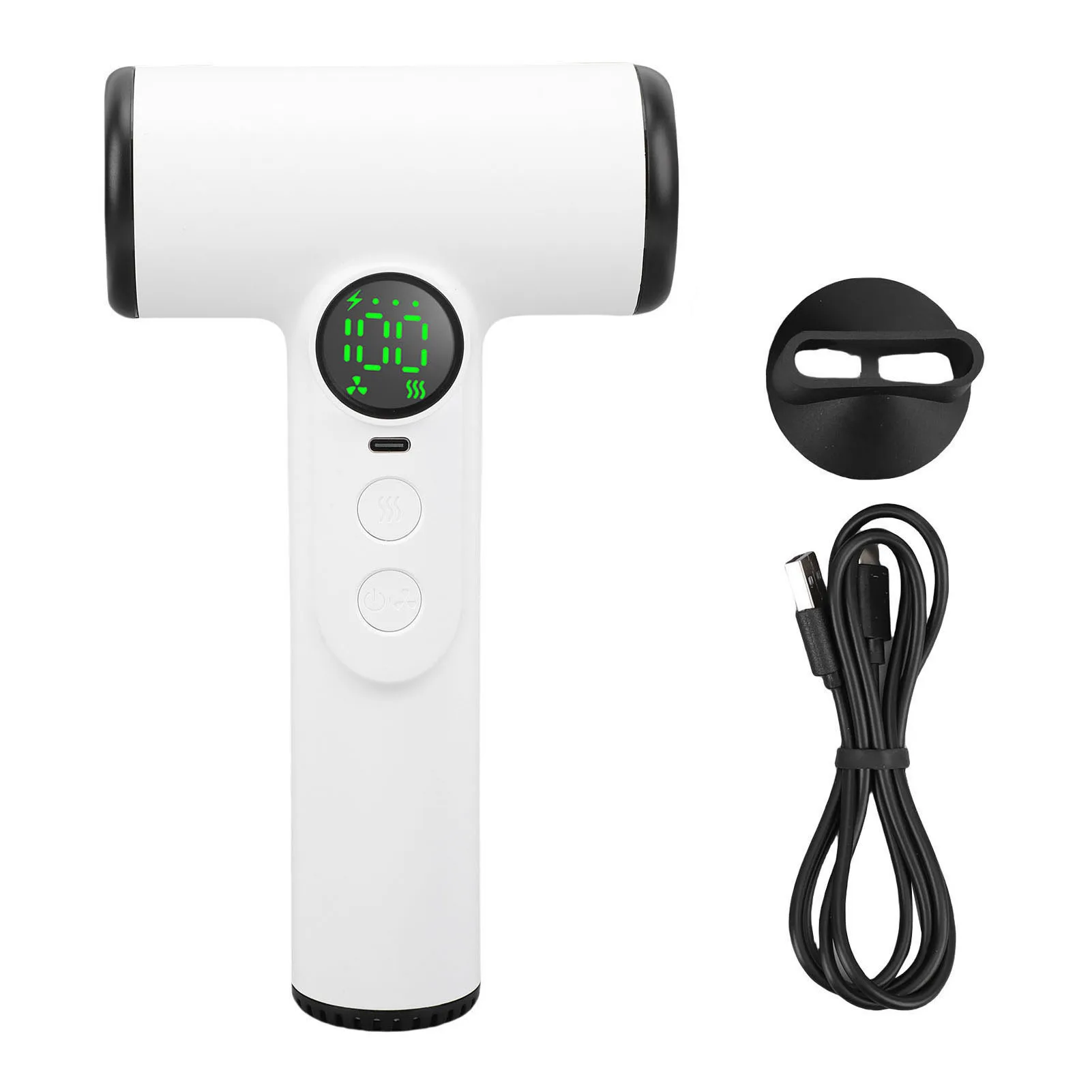 Cordless Hair Dryer 15600mAh Rechargeable 100 Grear Adjustable Cold Hot Wind Wireless Blow Dryer for Student Dorm Travel Camping