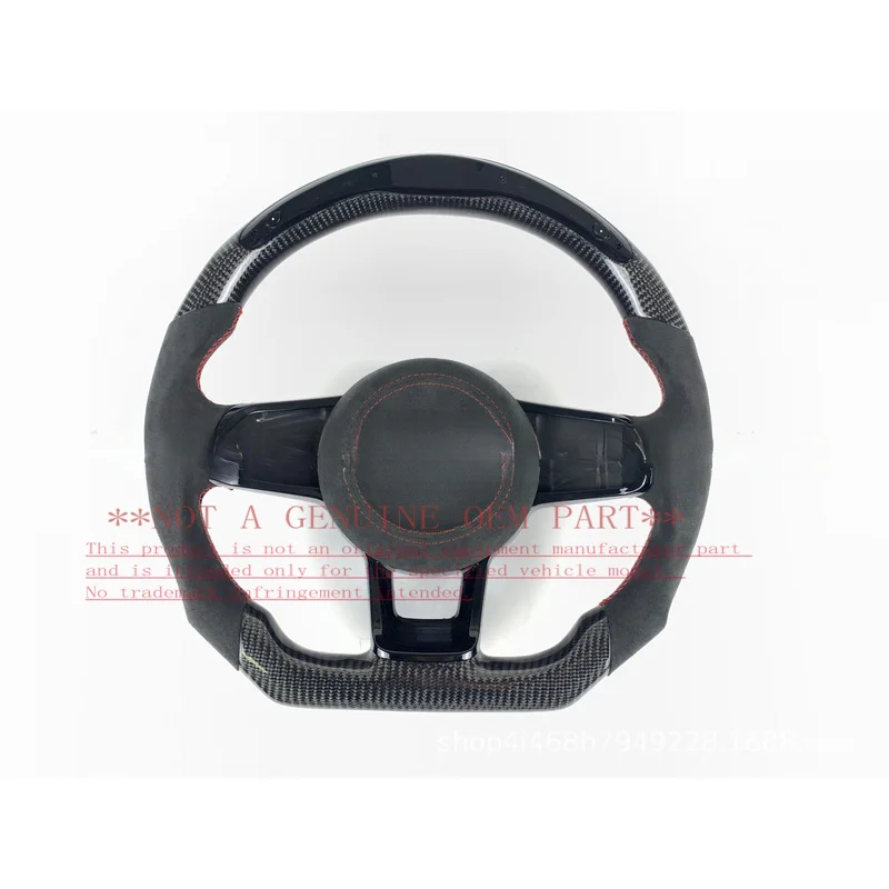 For Volkswagen Golf MK7 GTI Rline R Style Led Racing Carbon Fiber Steering Wheel Modification Horn Cover Horn Shell