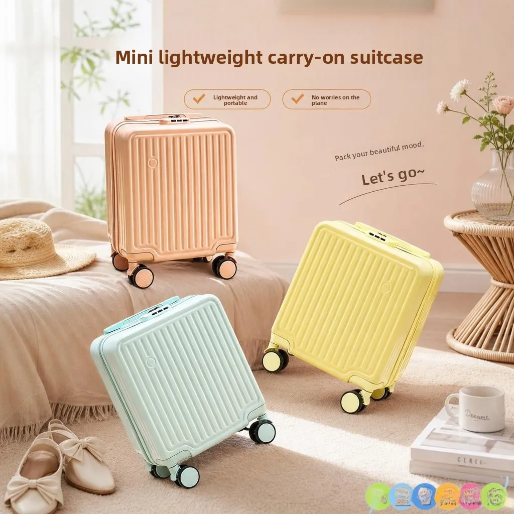 

Lightweight Luggage Carry-On Suitcase for Traveling High Aesthetic Short Trips Airport Boarding Bag Handheld Handle