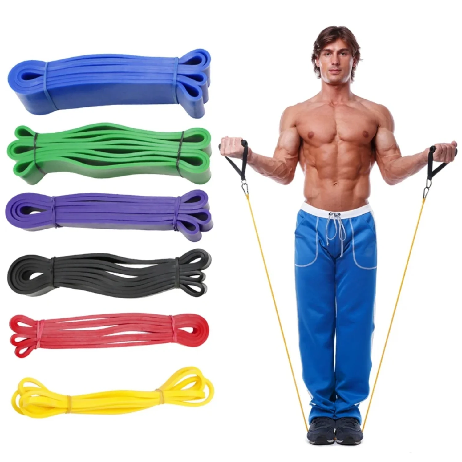 

[ "Booty Band Set, Gym Fitness Elastic Resistance Bands, 1PC/Lot Circle Expander Bands", "Yoga Resistance Bands Set, Fitness Rub