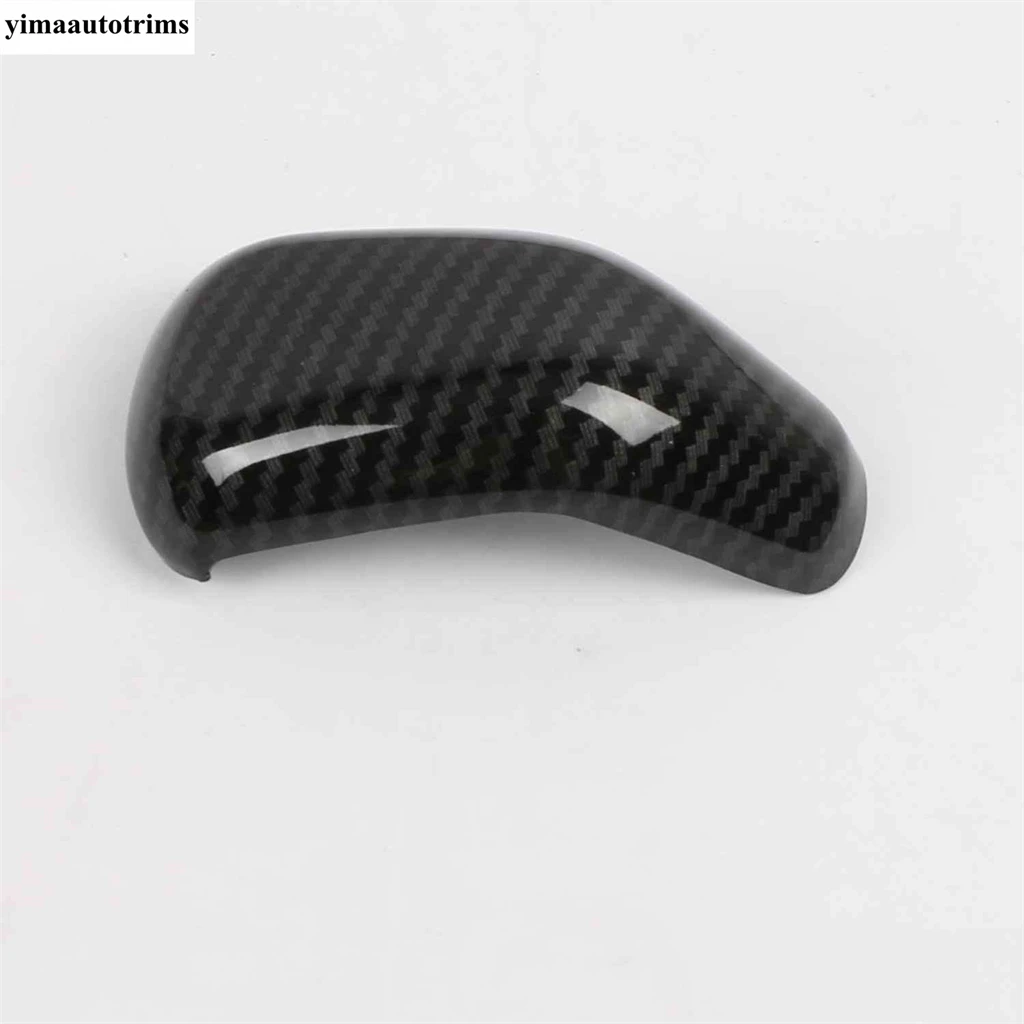 

Transmission Gear Shift Shifter Knob Gear Head Handle Cover Trim For Chevrolet Tracker Trax 2019 - 2021 Carbon Fiber Accessories
