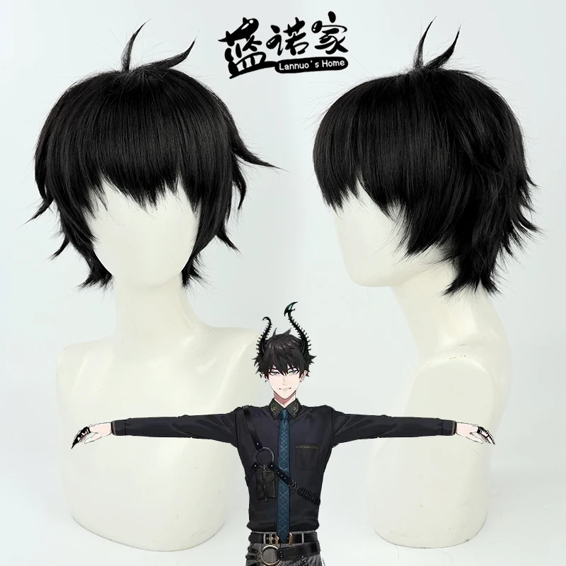 

Virtual YouTube Vtuber ILUNA Ren Zotto Cosplay Wig Halloween Carnival Party Props Synthetic Hair Heat Resistant Fiber + Wig Cap