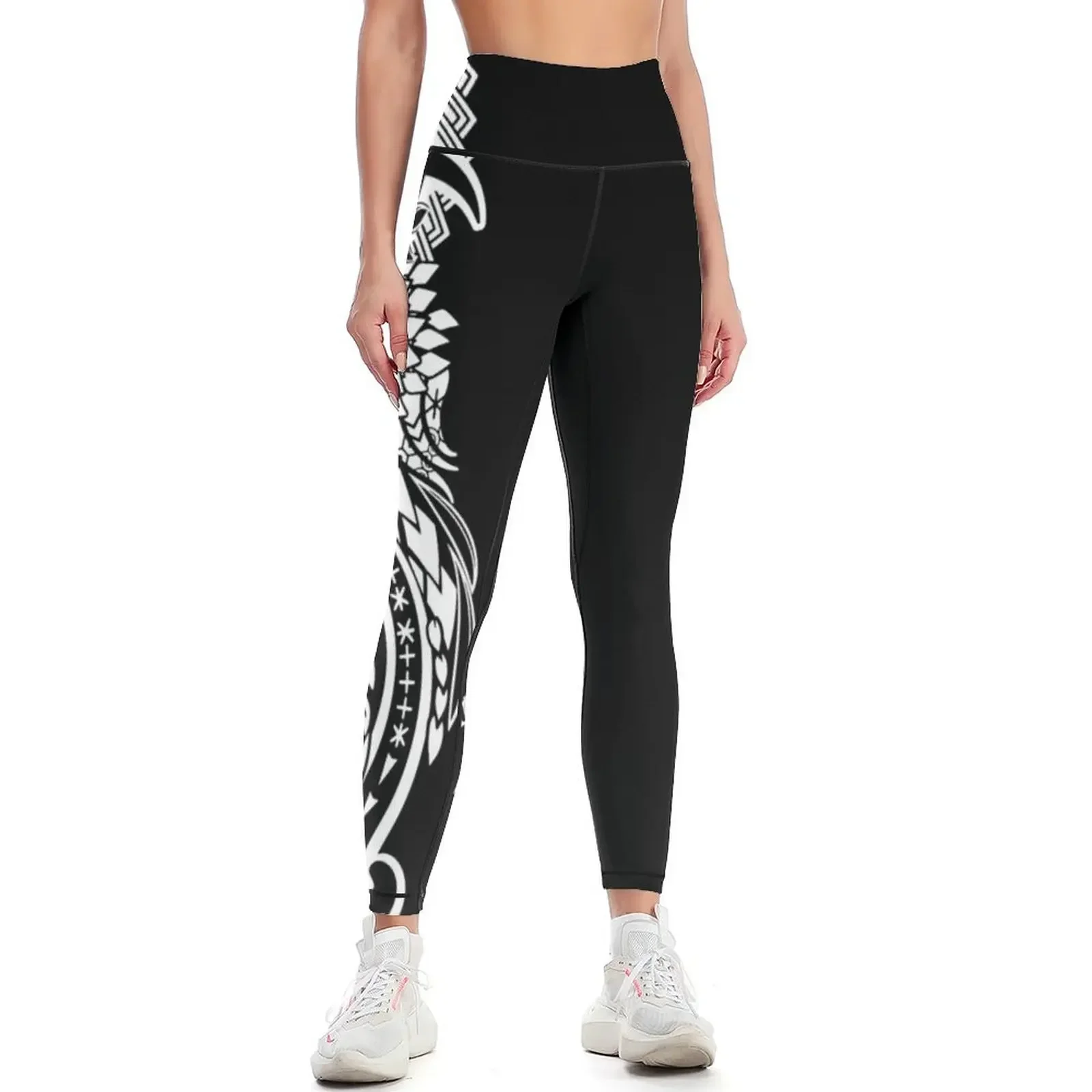 

Polynesian Tribal Side Band Leggings Women's sportswear sport legging gym's sportswear sports tennis for Womens Leggings