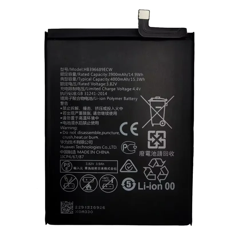 100% Orginal HB396689ECW 4000mAh Battery For Huawei Mate 9 / 9 Pro Y7 2017 Honor 8C Y9 2018 2019 Version Enjoy 7 plus Batteries