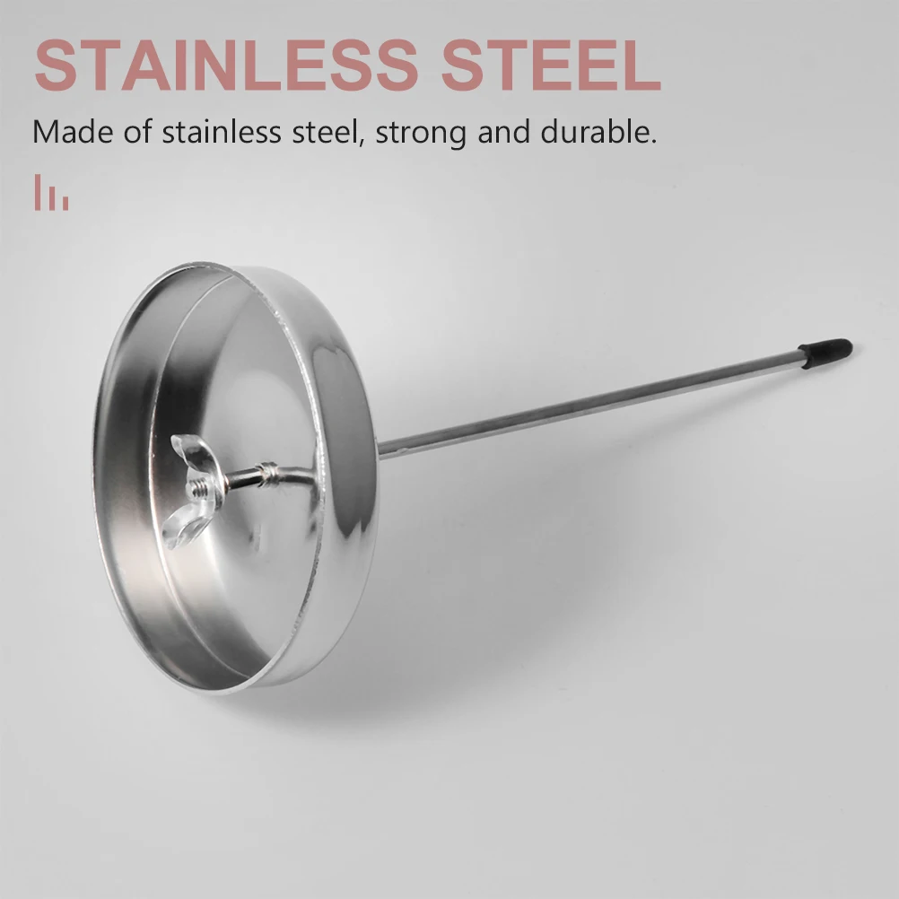 

3 Pcs Subpoena Fork Insert Pin Rod Paper Memo Holder Table Straight Bill Silver Receipt Presenter Office