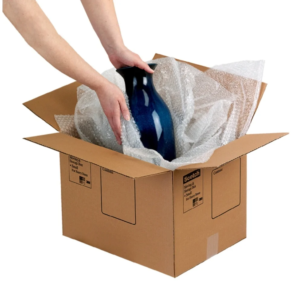 Avvolgimento per cuscino Rotolo da 12 pollici x 30 piedi Leggero Trasparente Ammortizzazione perforata Protezione Spedizione postale Conservazione Articoli delicati