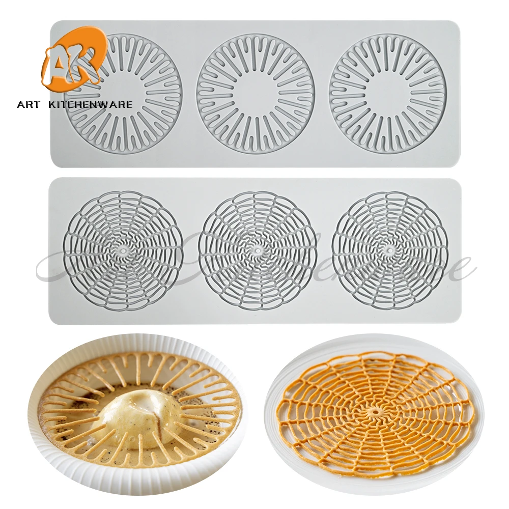 New Maze Design Silicone Cake Lace Mold Cake Decorating Tool Border Decoration Lace Mold kitchen Baking Tool