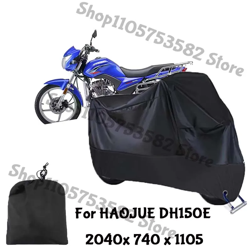 Motorcycle Full Covers For HAOJUE DH150E Car Outdoors Sun Protection Dust No Ear Thickened Oxford Clothcover Accessories