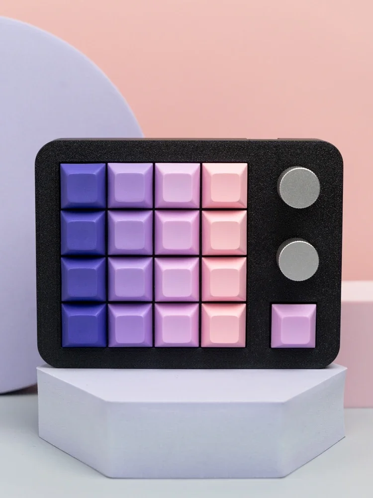 Imagem -05 - Mir 17 Mais Teclado Mecânico Mini com Fio Teclado Personalizado 17 Mais Teclas Abs Plástico Jogo de Escritório Teclas de Atalho Teclado de Jogos Presente