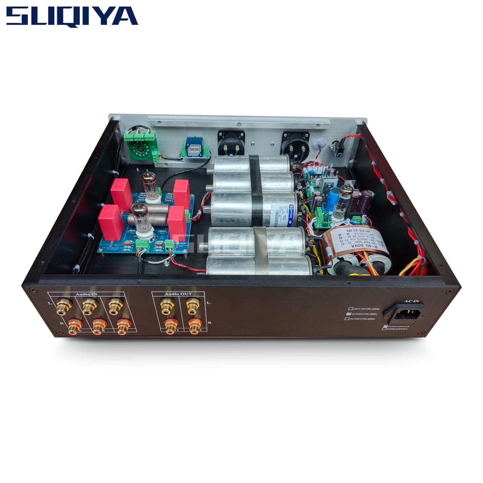 SUQIYA-alta tensão tubo retificador, óleo elétrico imerso capacitor, Mattis Tube Audio Pré-amplificador, 6X4, 6Z4, PSVANE ECC81, ECC83