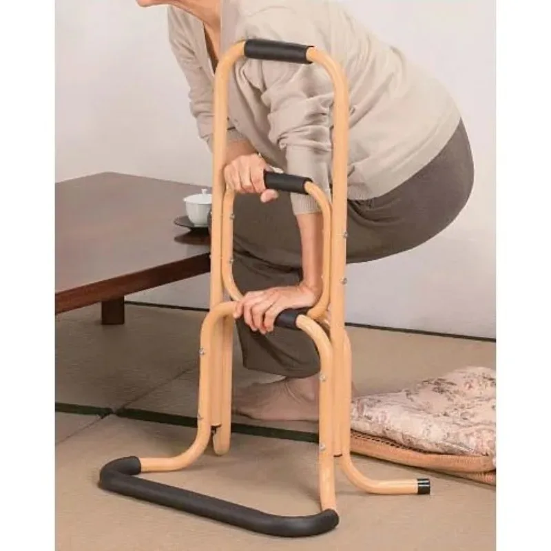 Ergonomic standing mobility aid with padded handle