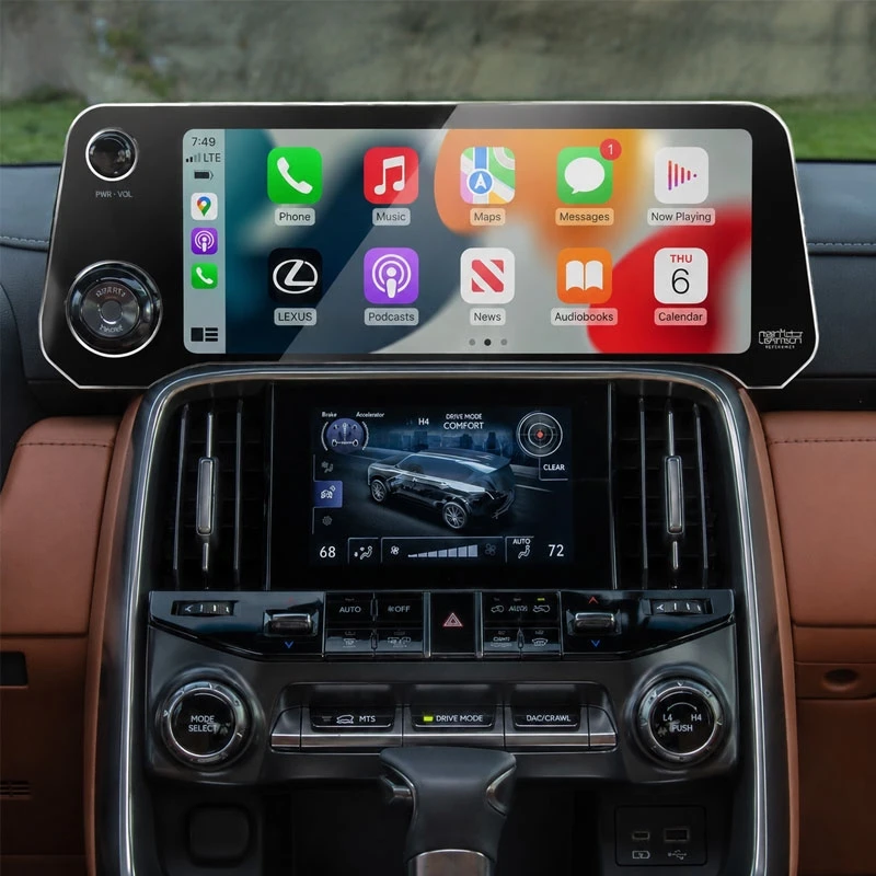 

Nano PET screen protector For Lexus LX600 2022-2026 12.3 Inch Car Infotainment navigation 7 inch lower screen protector