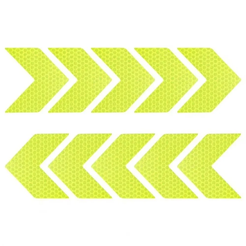 10 قطعة/المجموعة جديد 5*4.5 سنتيمتر سيارة ملصق DIY بها بنفسك السهم تسجيل تحذير السلامة ملصق PET ذاتية اللصق السهم تسجيل الشريط جسم السيارة الخارجي