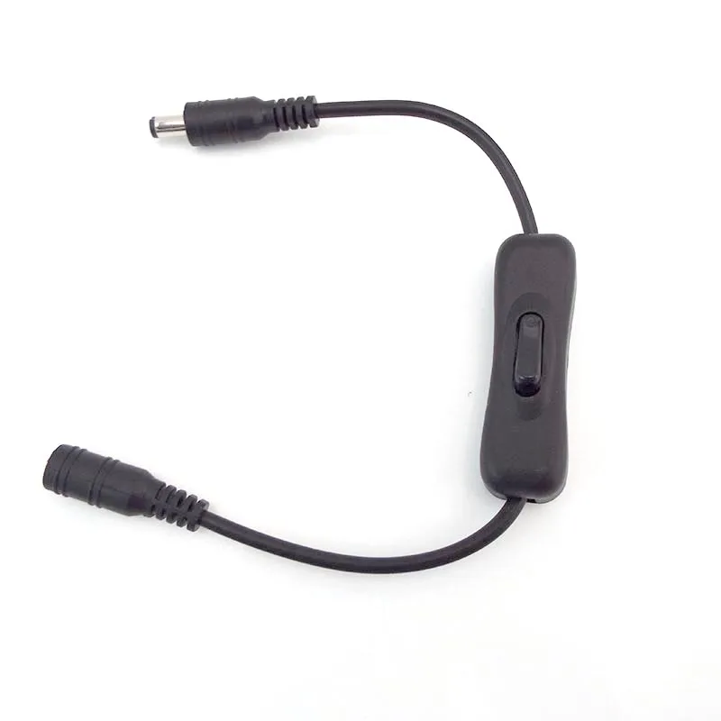 CCTV netzteil Stecker kabel 303 501 Schalter Auf Off DC USB typ c Weiblich Männlich Power Kabel 5,5x2,1mm Jack Draht 5V 12V 24V