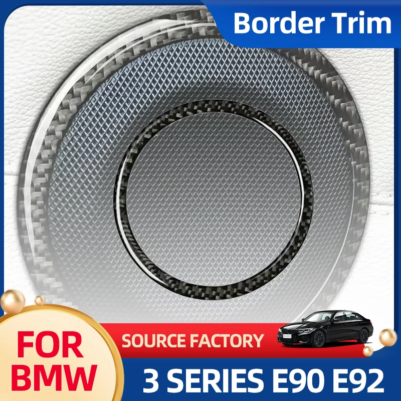 

Car Towel Hot Frame Trim Loudspeaker Car Accessories Car Door Carbon Fiber Replacement For BMW 3 Series E90 E92 Easy Ins