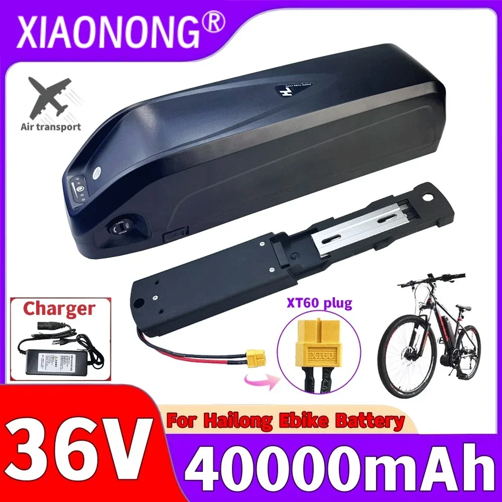 

36v 40Ah For Hailong Battery High-capacity for 250W~1500W Motorcycle/bicycle Waterproof LithiumBattery + Charger