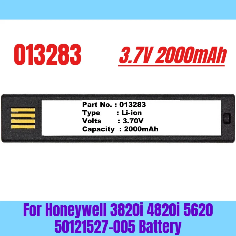

3.7V 2000mAh For Honeywell 013283 3820i 4820i 5620 50121527-005 Battery