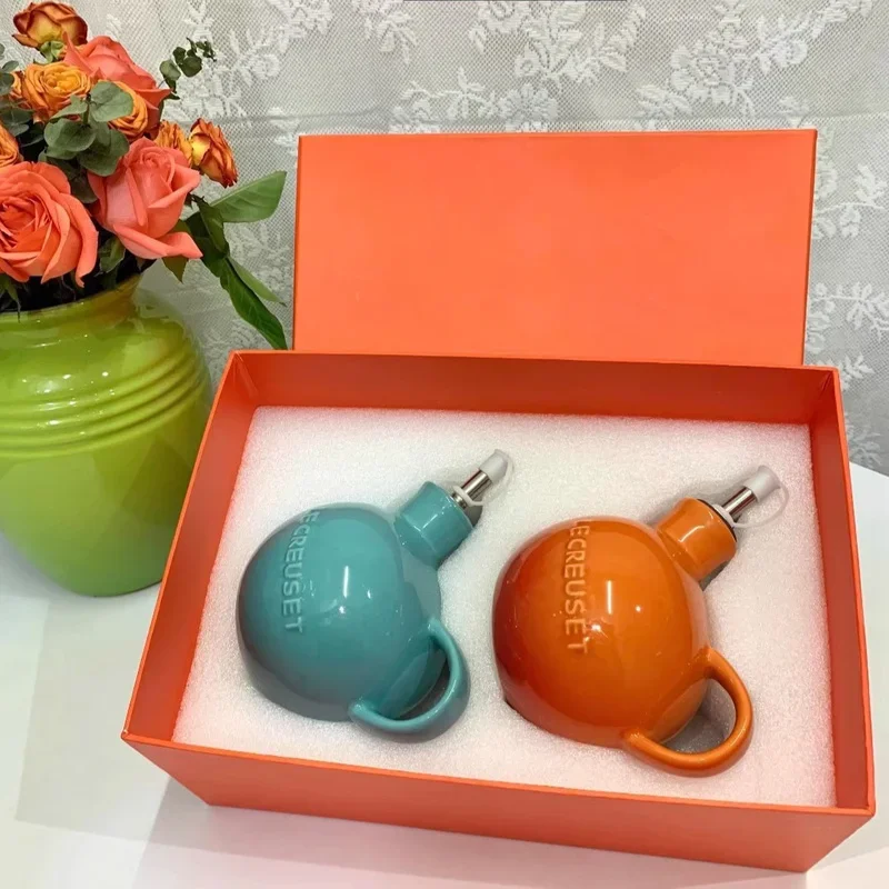 

2025 Cool Color Ceramic Oil Pot Seasoning Packaging Bottle Kitchen Household Use A Good Cook Helper Kitchen Accessories 400ml