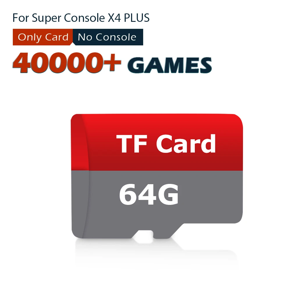 Game Card For Super Console X4 Plus Retro Video Game Console with 60000 Classic Game For PSP/PS1/DC/Sega Saturn/Mame Game Player