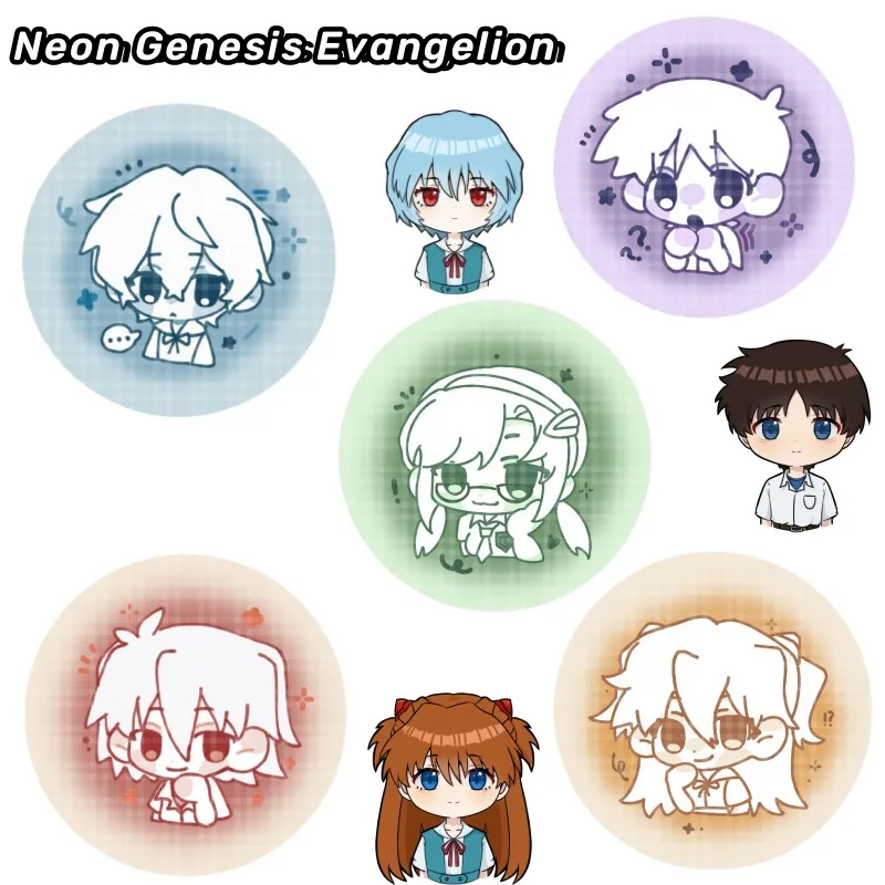 

Новый Neon Genesis Evangelion Ayanami Rei Asuka аниме товары креативный значок с героями мультфильмов брошь школьная сумка украшение подарок оптовая продажа