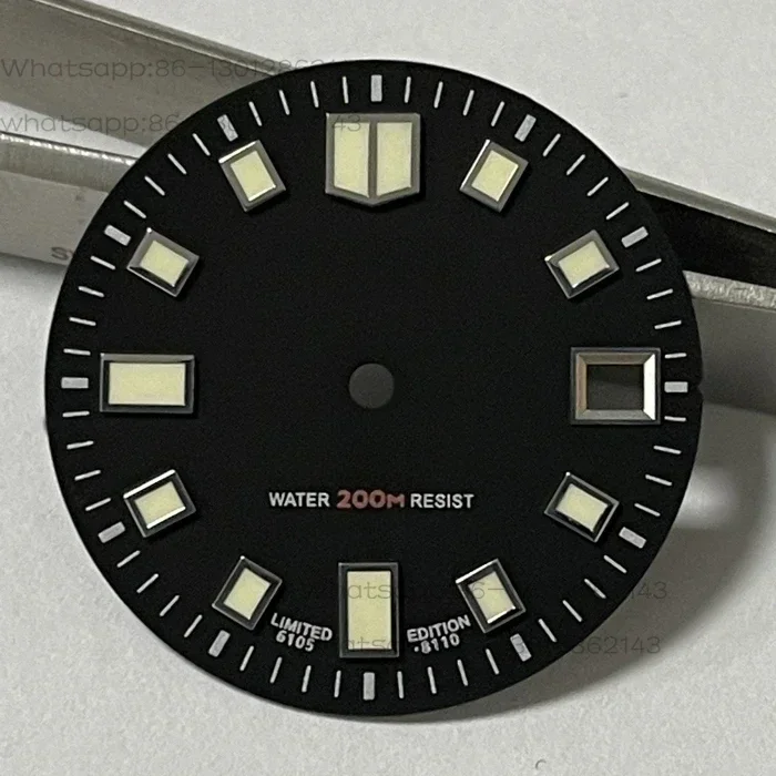 

6105 dial is suitable for NH35A movement diving watch modified C3 luminous trend