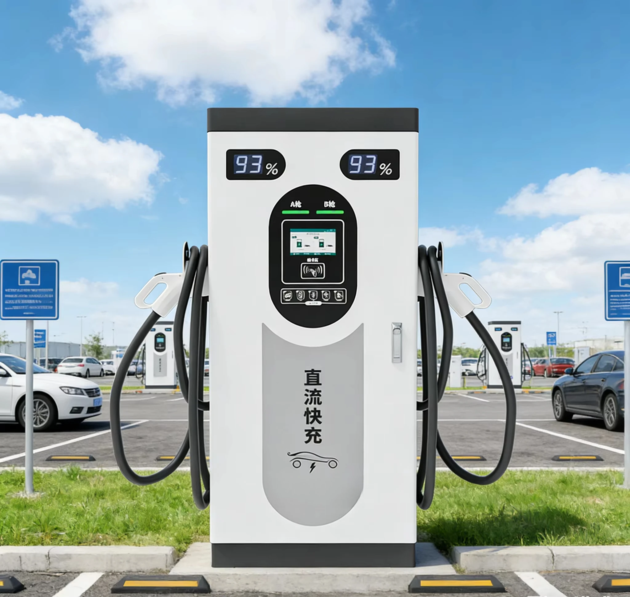 DC EV Charger Car Charging Station Pile Fast-Charging Floor-Mounted for Cars Charging Piles