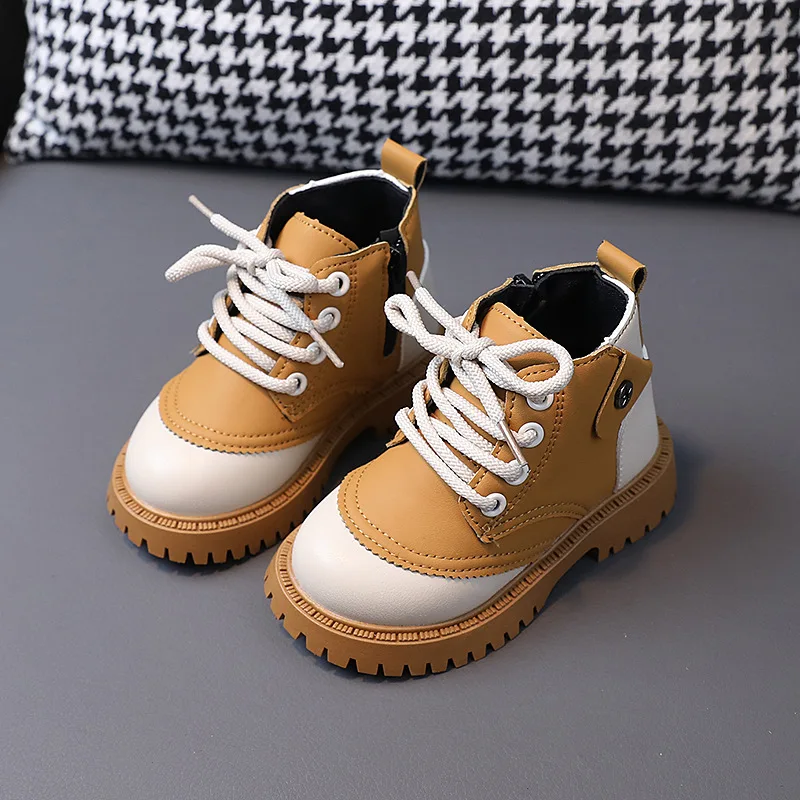 2023 Autumn Children's Little Yellow Boots New Boys' Anti Slip Boots Girls' Short Boots Children's Boots