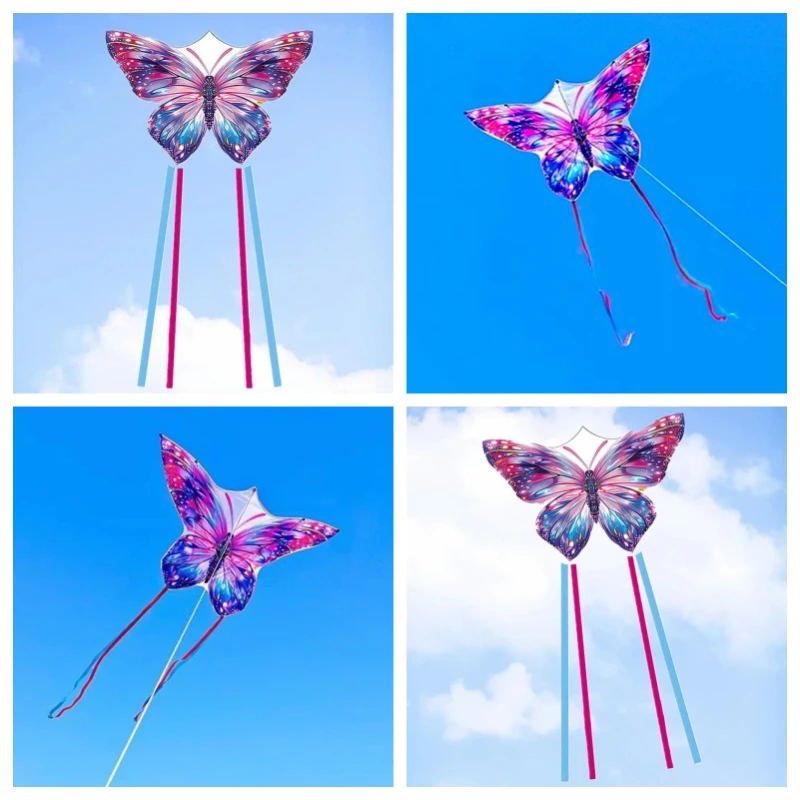 free shipping butterfly kite flying for kids kites factory toy sports power kite flying bird Fishing play professional kite fun