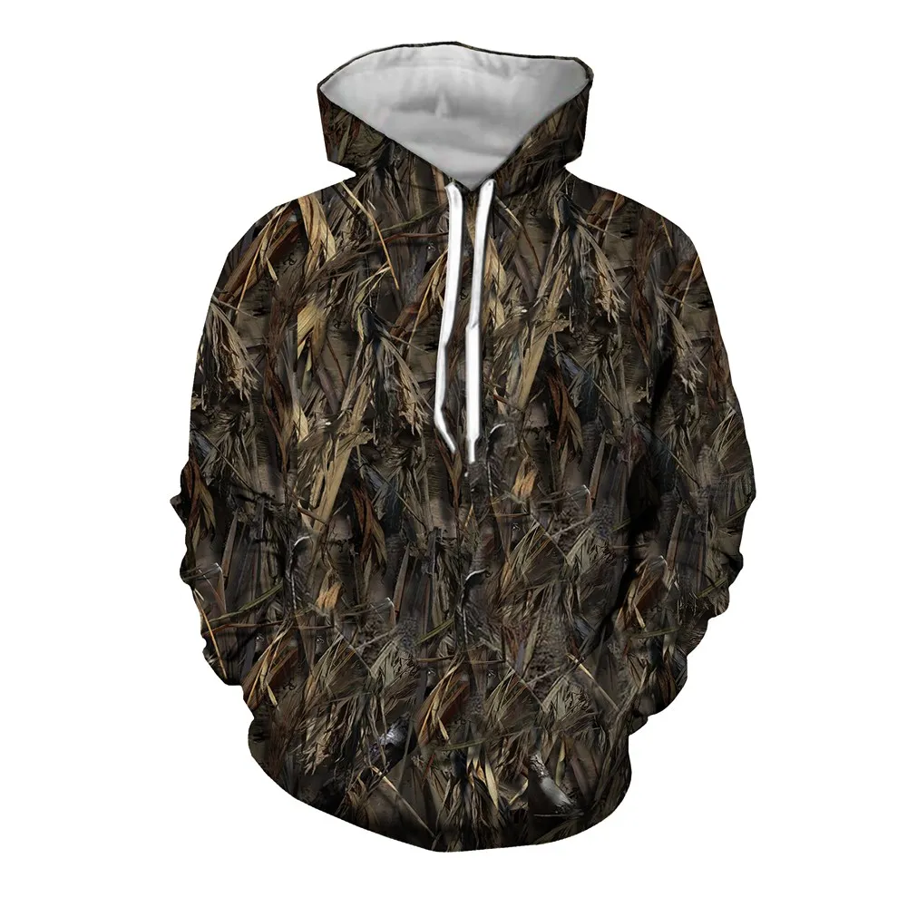 Jungle Hunting Wild Duck Animal 3D Printing Men\'s Hoodie Fashion Long Sleeve Hooded Sweatshirts Streetwear Funny Unisex Pullover