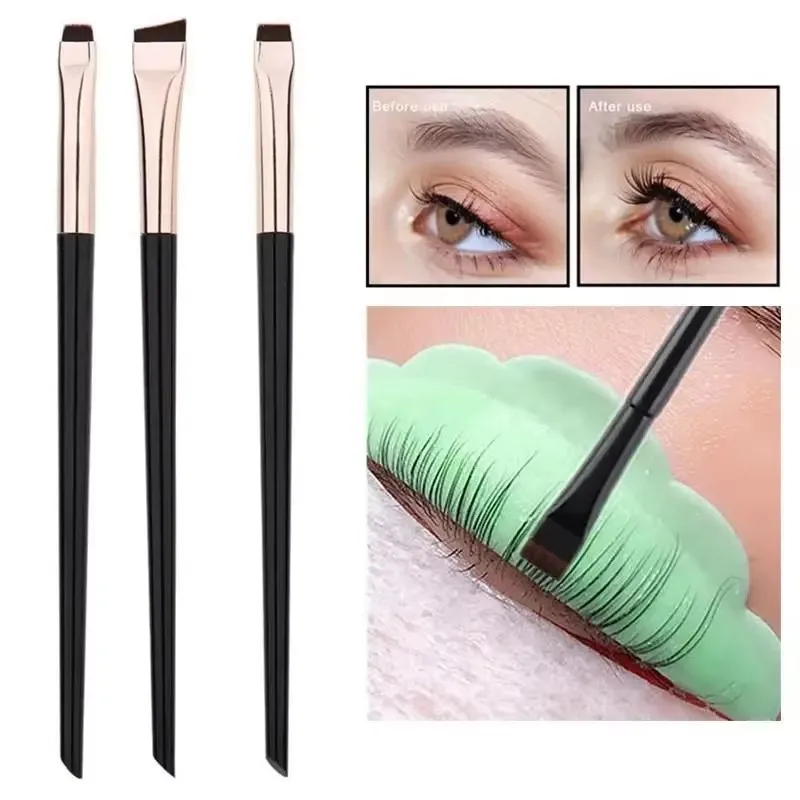 3/6/9Pcs Edge Eyeliner Brush Oblique Head Eyebrow Brush Outline Eyeliner Brush Ultra-Thin Eyeshadow Brush Makeup Tools