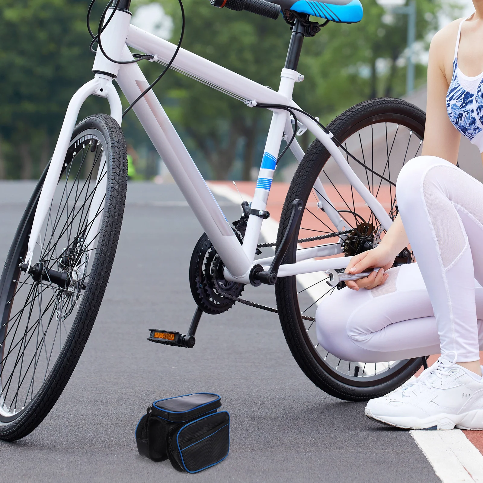 Waterproof Tank 20L Frame Bag For Mountain Bike Cycling Storage Top Tube Pouch Handlebar Bike Bag Bicycle Accessory