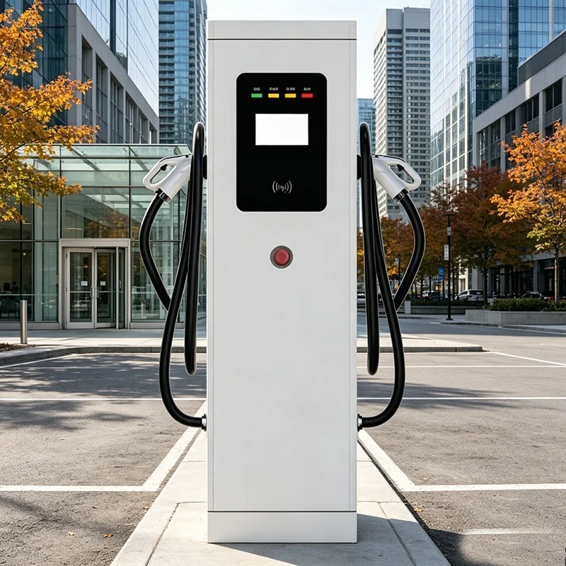 120kW CCS2 Dual Port DC Fast Charging Station APP Remote Control Outdoor Electric Car Charger Europe Logistics Park
