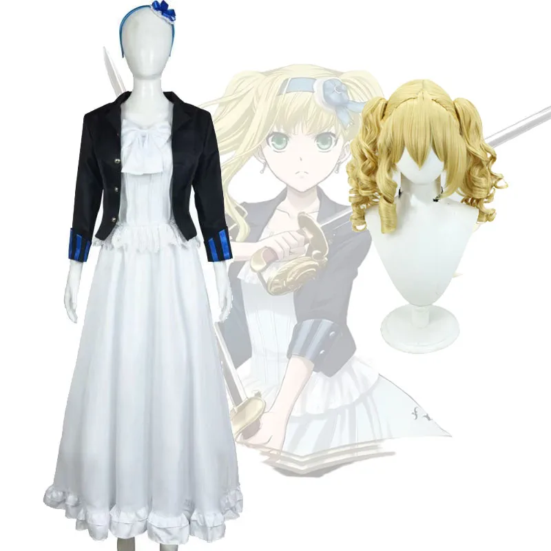 Black Butler Elizabeth Midford Cosplay Costume Headband Anime Book of the Atlantic Lizzy's Cosplay Wigs Halloween Dress Up
